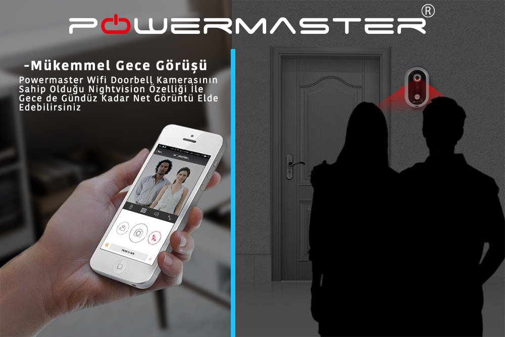 Powermaster doorbel kameralı kapı zili
