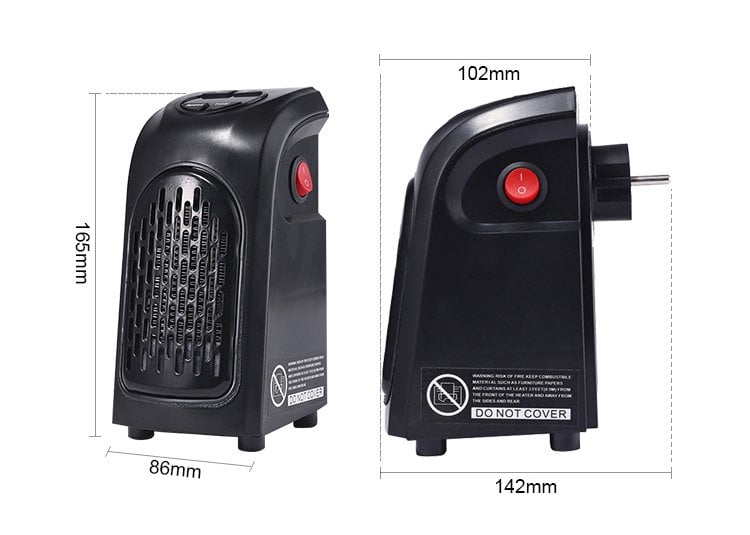 Powermaster Priz Tipi Mini Fanlı Pratik Isıtıcı