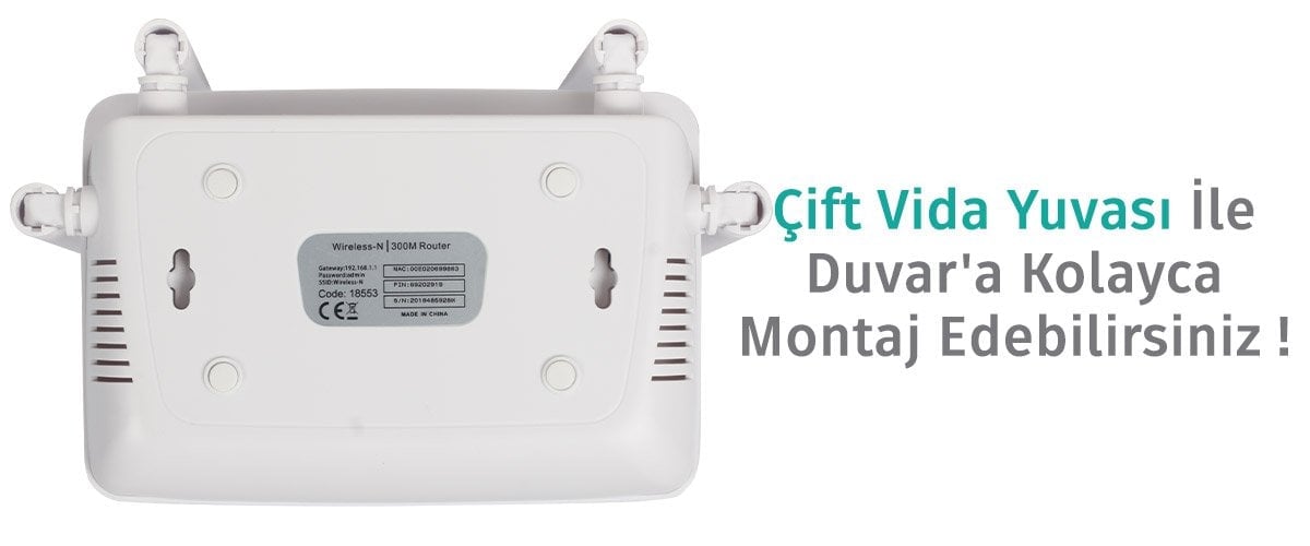 Powermaster PWR-08 Access Point Duvar Montajı