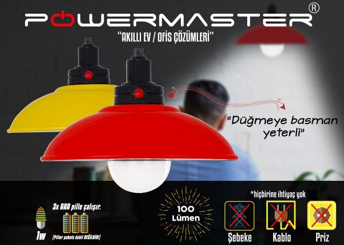 Powermaster Retro Görünümlü Lamba