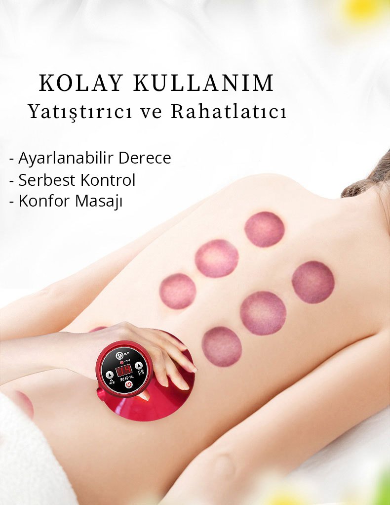 Premio Şarjlı El Tipi Vakumlu Masaj Aleti