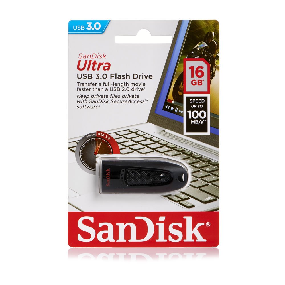 Sandisk 16 gb usb 3.0 flash bellek