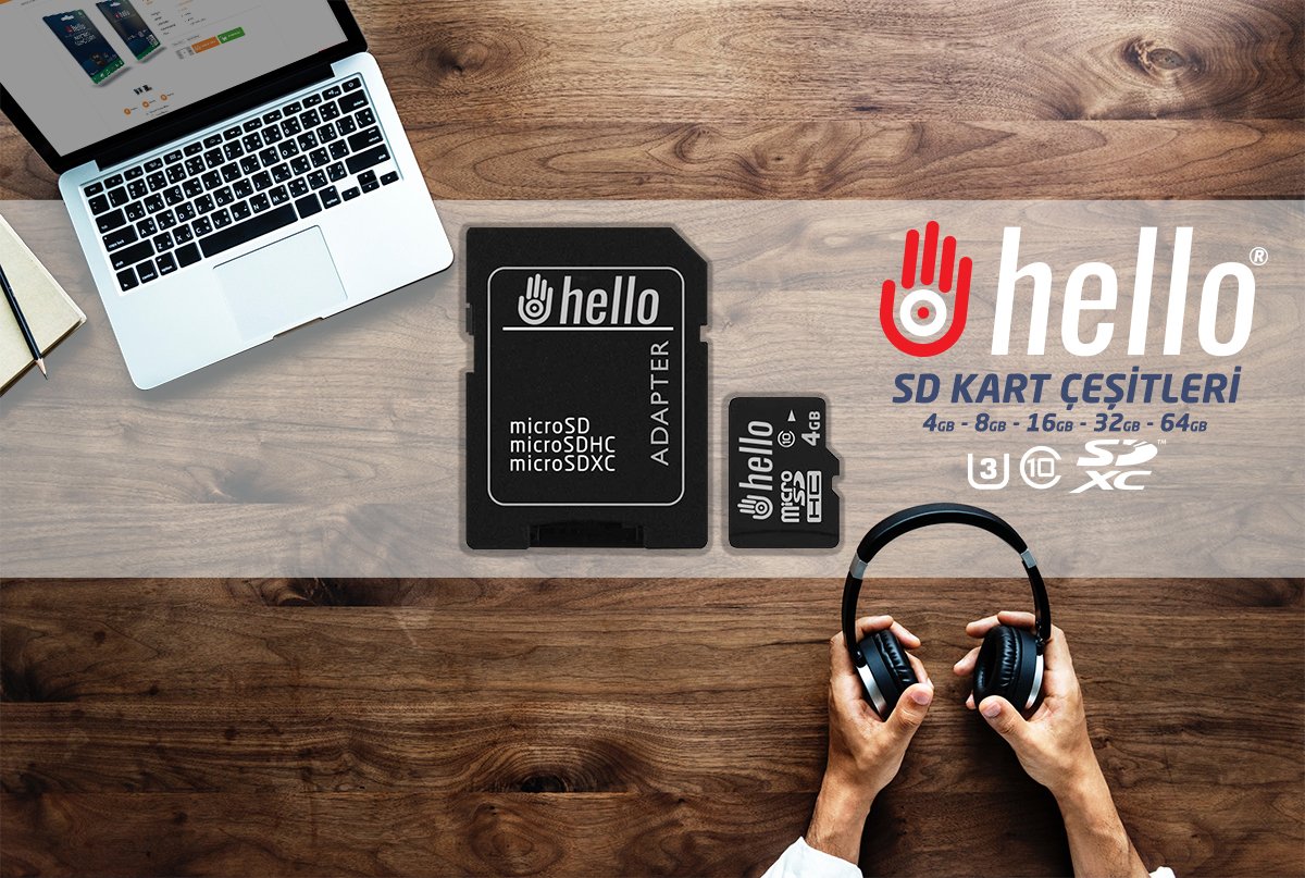 Hello 8 Gb U3 Micro SD Hafıza Kartı Class 10