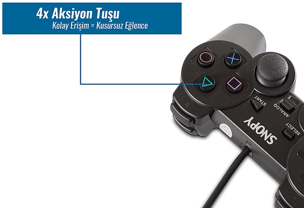 Snopy SG-606 Usb Ps2/Ps3/Pc Joypad Oyun Kolu