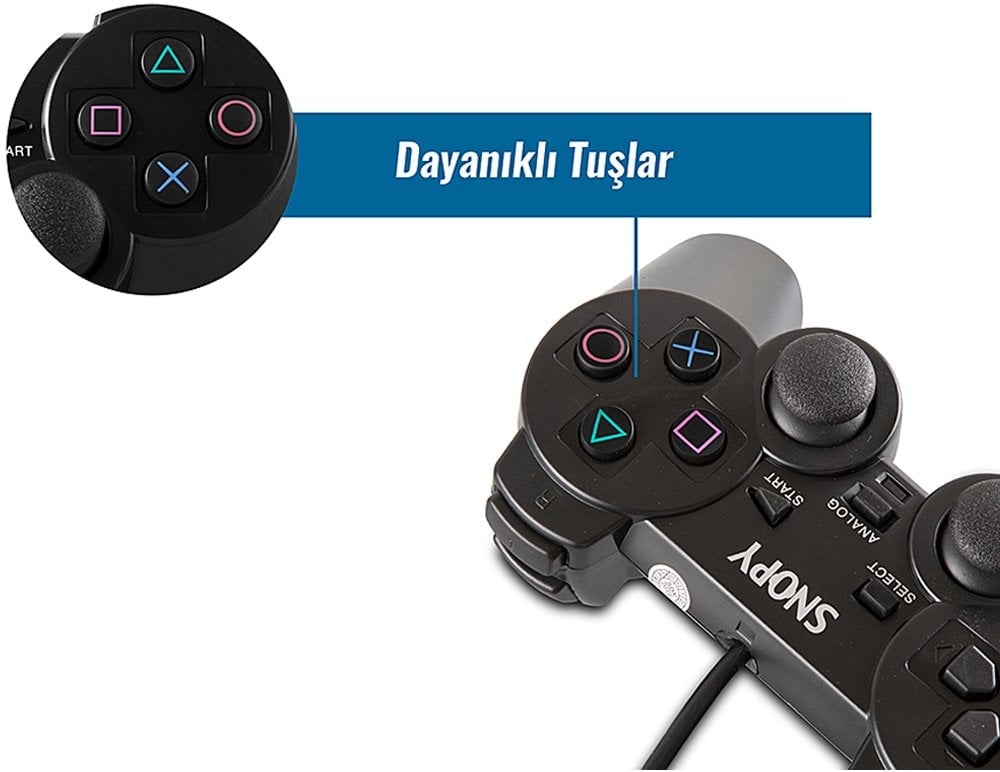 Snopy SG-606 Usb Ps2/Ps3/Pc Joypad Oyun Kolu