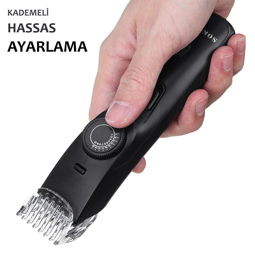 Sokany Profesyonel Şarjlı Saç Kesme Traş Makinesi MC-5108