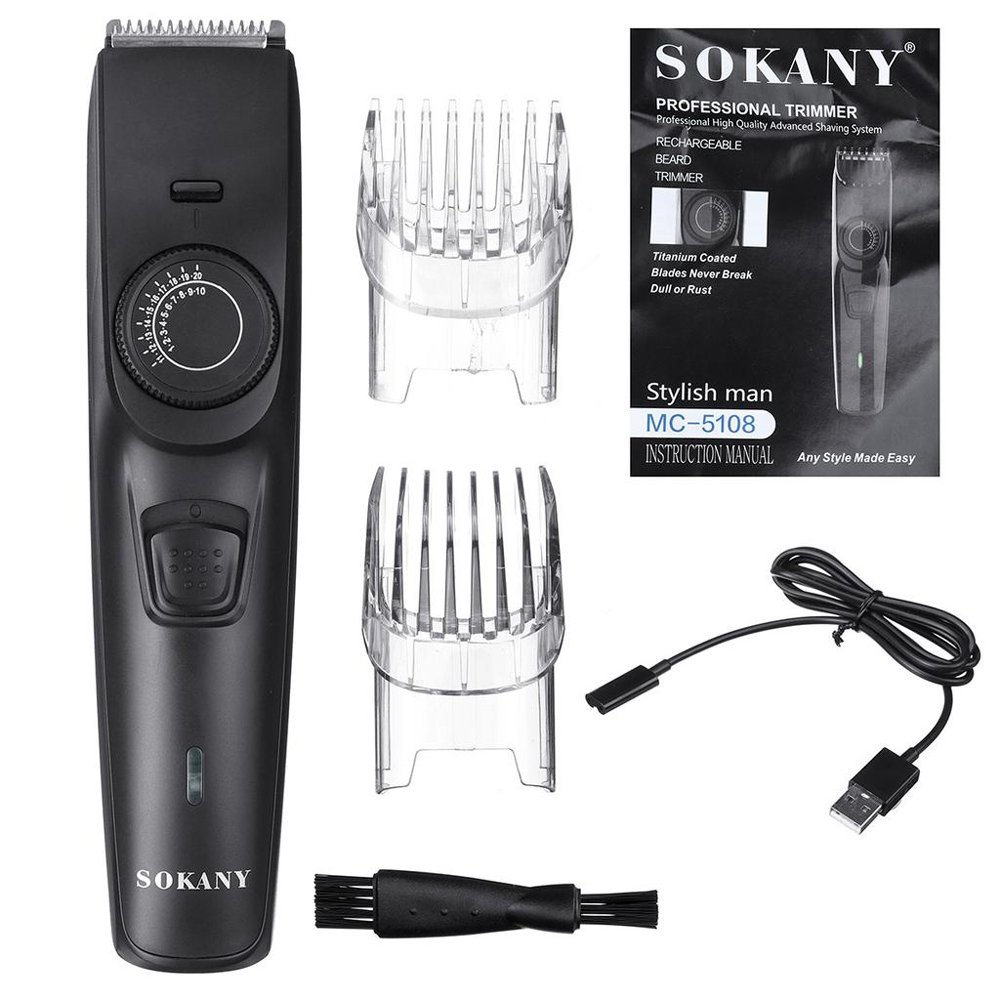 Sokany Profesyonel Şarjlı Saç Kesme Traş Makinesi MC-5108