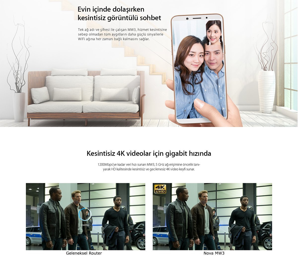 Tenda nova mw3 mesh wifi router