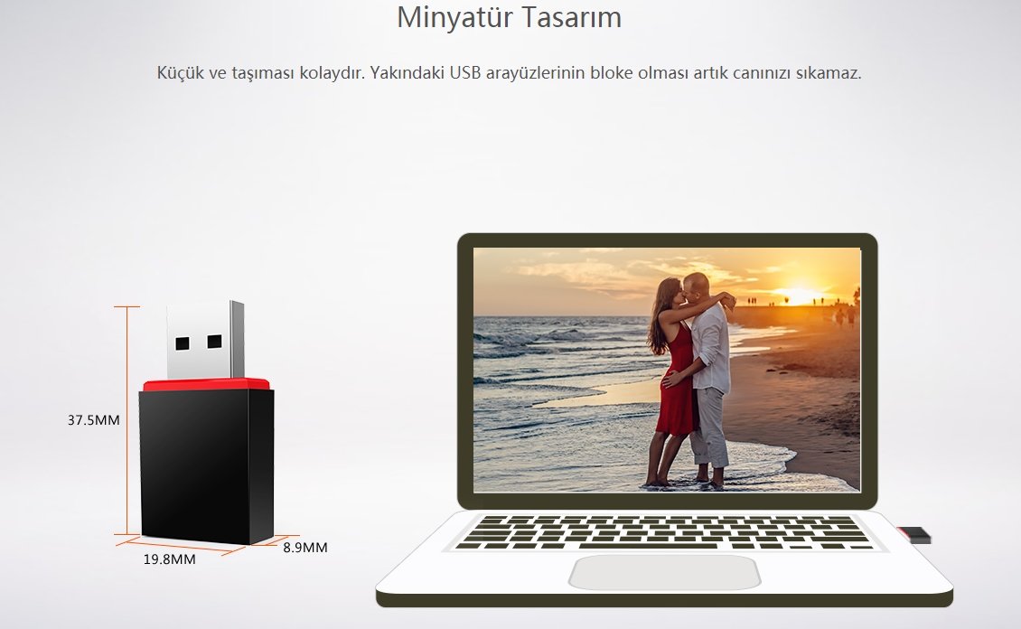 Tenda U3 300 Mbps Mini Usb Wireless Adaptör İçerik