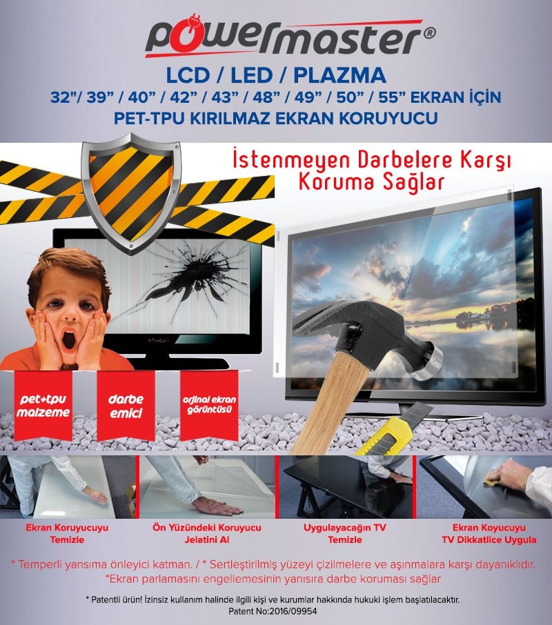 Lcd Led Tv Kırılmaz Ekran Koruyucu Film