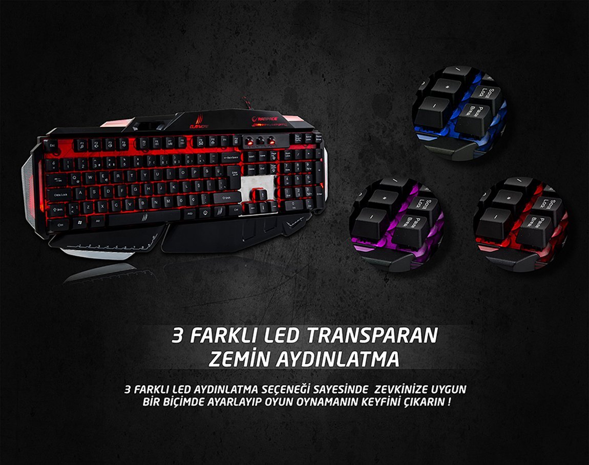Rampage Claymore led aydınlatma