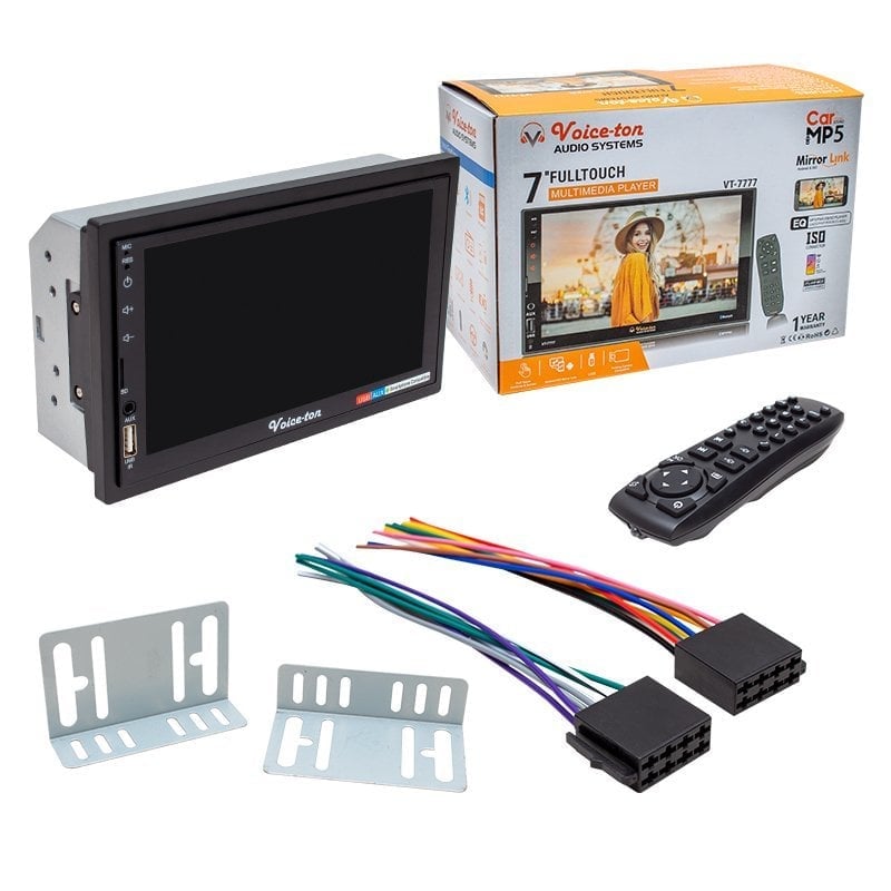 Voiceton Vt-7777 Dokunmatik Ekran 7 Inç Double Din Oto Teyp