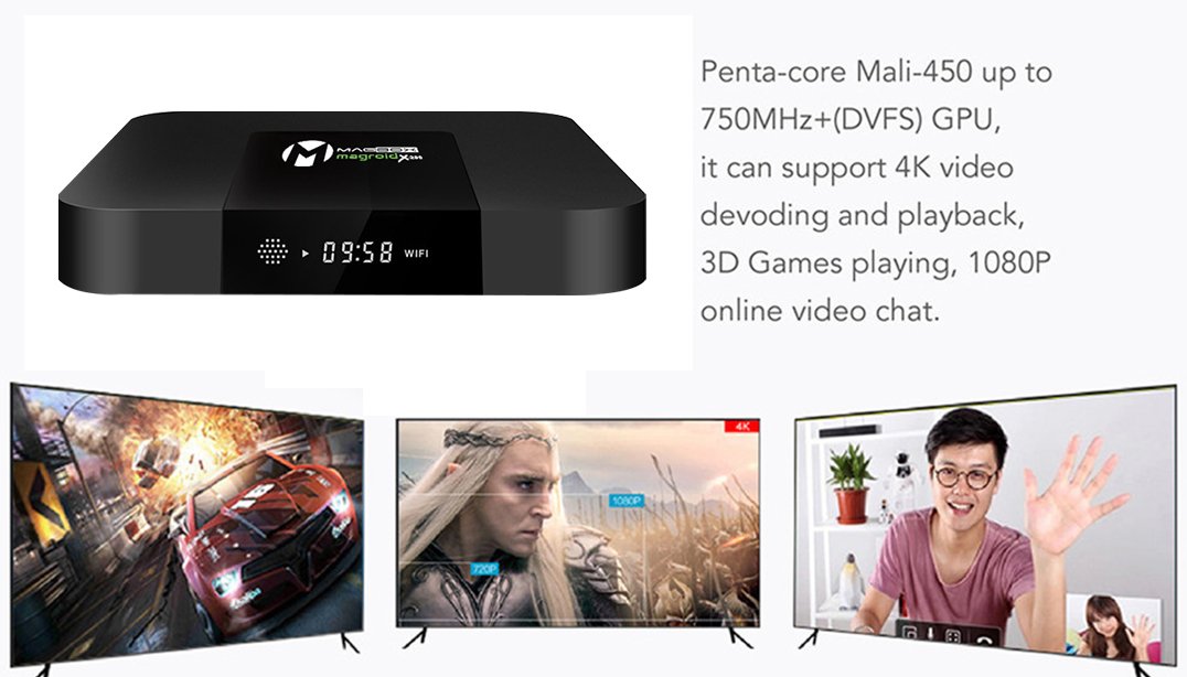 Magbox Magroid X-200 2GB RAM 16 ROM Android 9 HD Mini 4K IP Box Smart TV Box