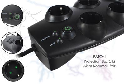 EATON Protection Box 5 Li Akım Korumalı Priz