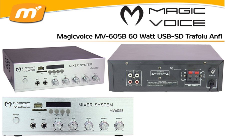 Magicvoice MV-605B 60 Watt anfi