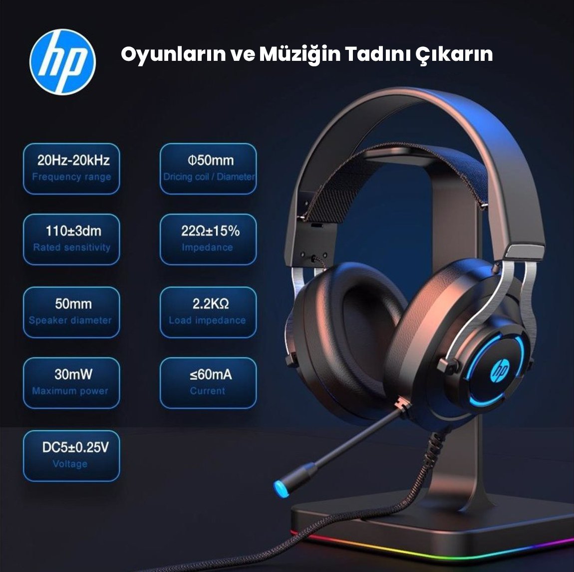 HP H-360G oyunların-ve-müziğin-tadını-çıkarın