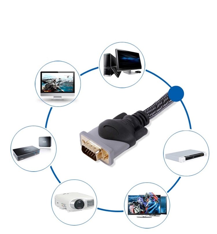 Philips SWV9009/93-1 15 Pin Erkek/Erkek Filtreli 1 Metre Vga Kablo Kutulu