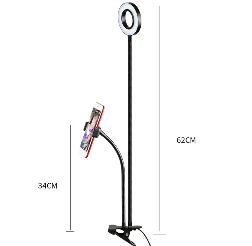 Powermaster 2 in 1 Selfie Işıklı Telefon Tutacağı