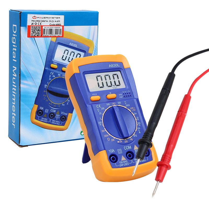 Powermaster Dijital Multimetre Ölçü Aleti PM-4953