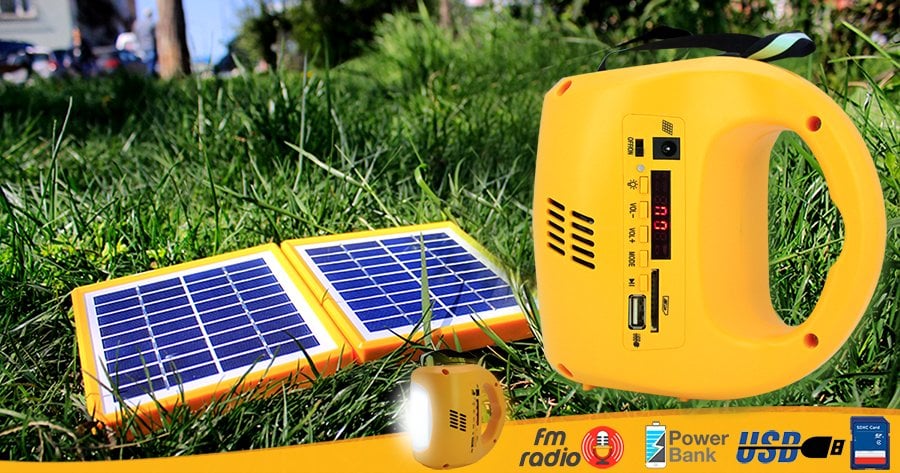 Powermaster Radyolu Şarjlı Solar Aydınlatma Seti 