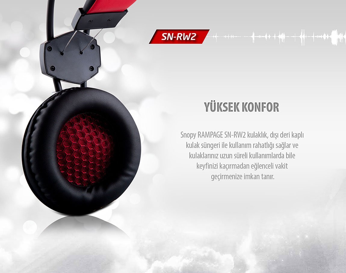 Rampage SN-RW6 Raptor Gümüş/siyah 7.1 Surround Sound System Titresimli Gaming Mikrofonlu Kulaklık