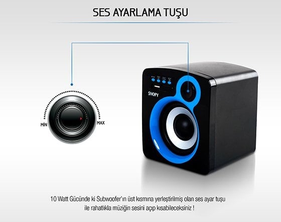 Snopy SN-1120 USD-SD 2-1 Multımedya Speaker 1