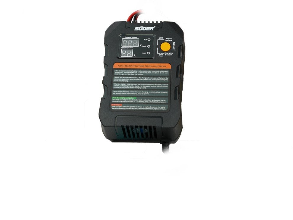 Suoer A01-0612A 6-12 Volt 2-4-6.9 Amper Otomatik Ayarlı Akü Şarj Cihazı