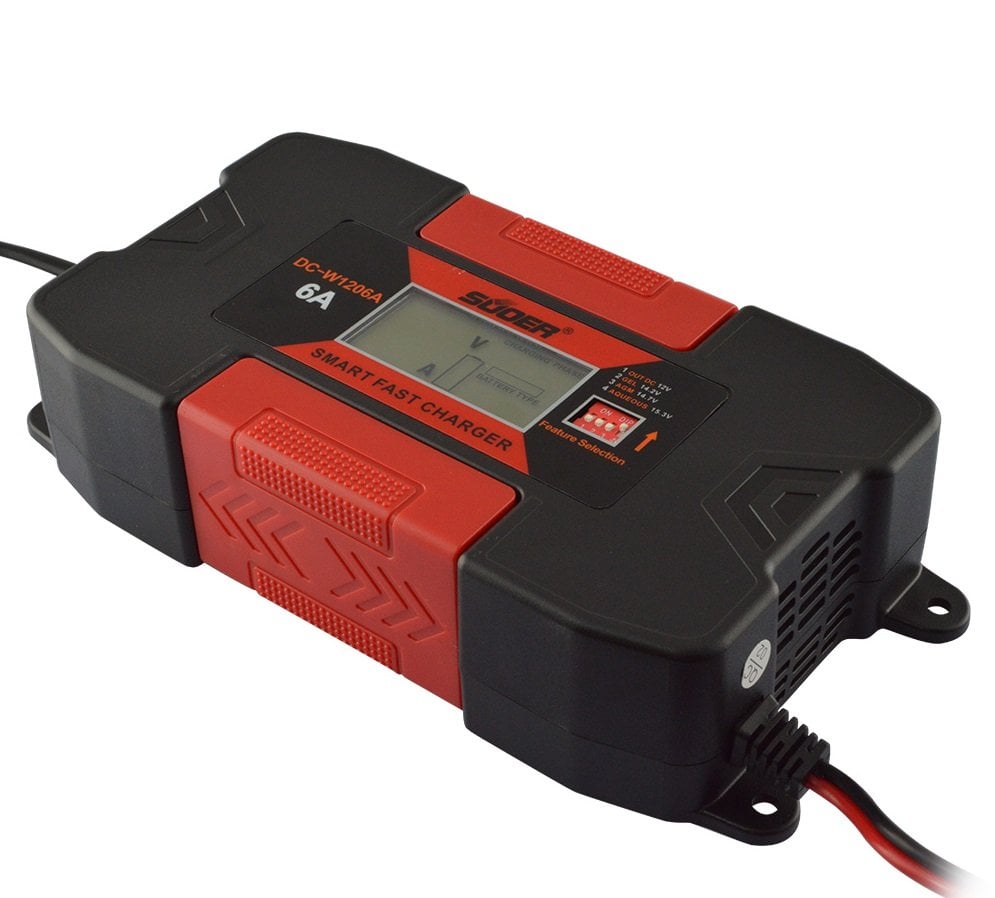 Suoer DC-W1206A 12-15.3 Volt 6 Amper Akıllı Akü Şarj Cihazı