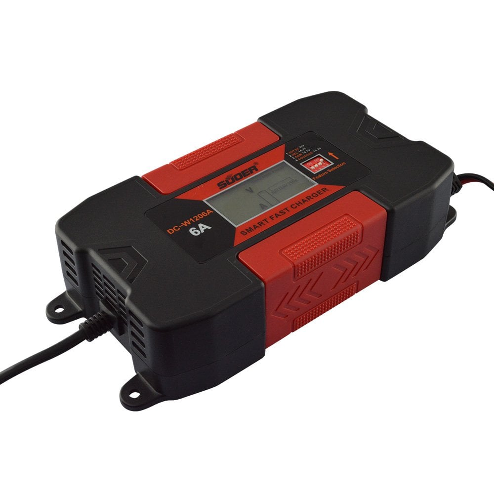 Suoer DC-W1206A 12-15.3 Volt 6 Amper Akıllı Akü Şarj Cihazı