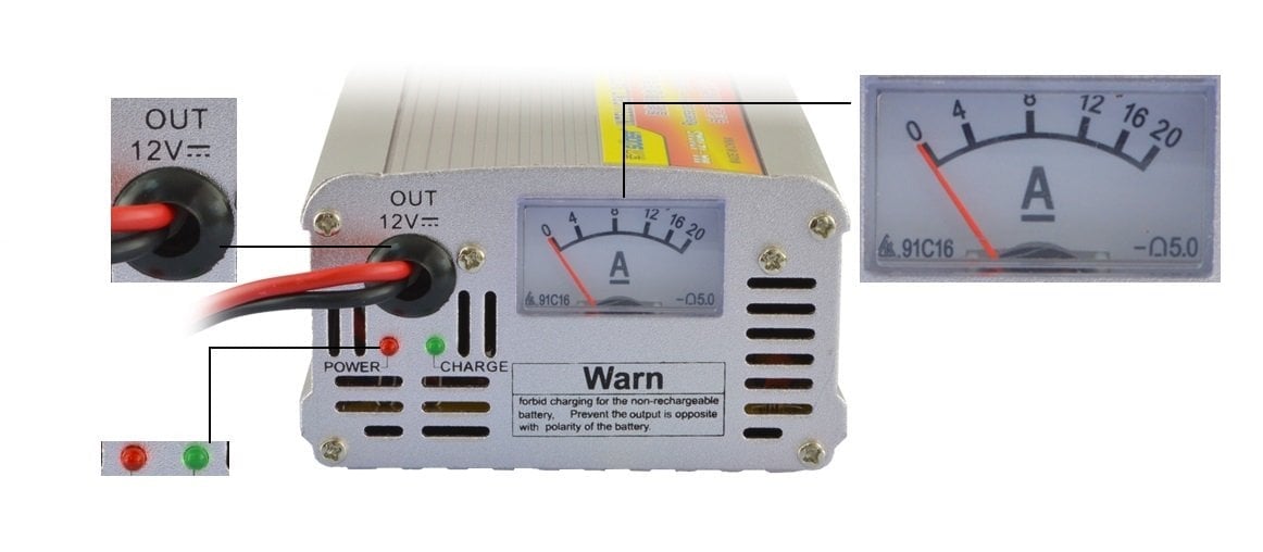 Suoer MA-1210AS 12 Volt 10 Amper Akıllı Akü Şarj Cihazı