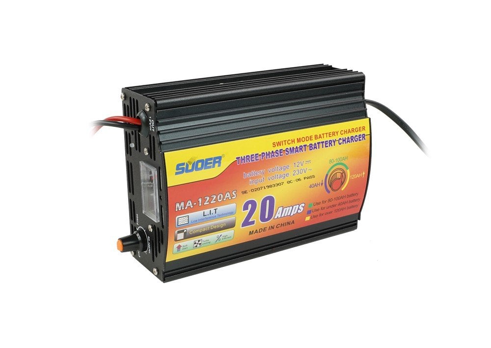 Suoer MA-1220AS 12 Volt 20 Amper Akıllı Akü Şarj Cihazı