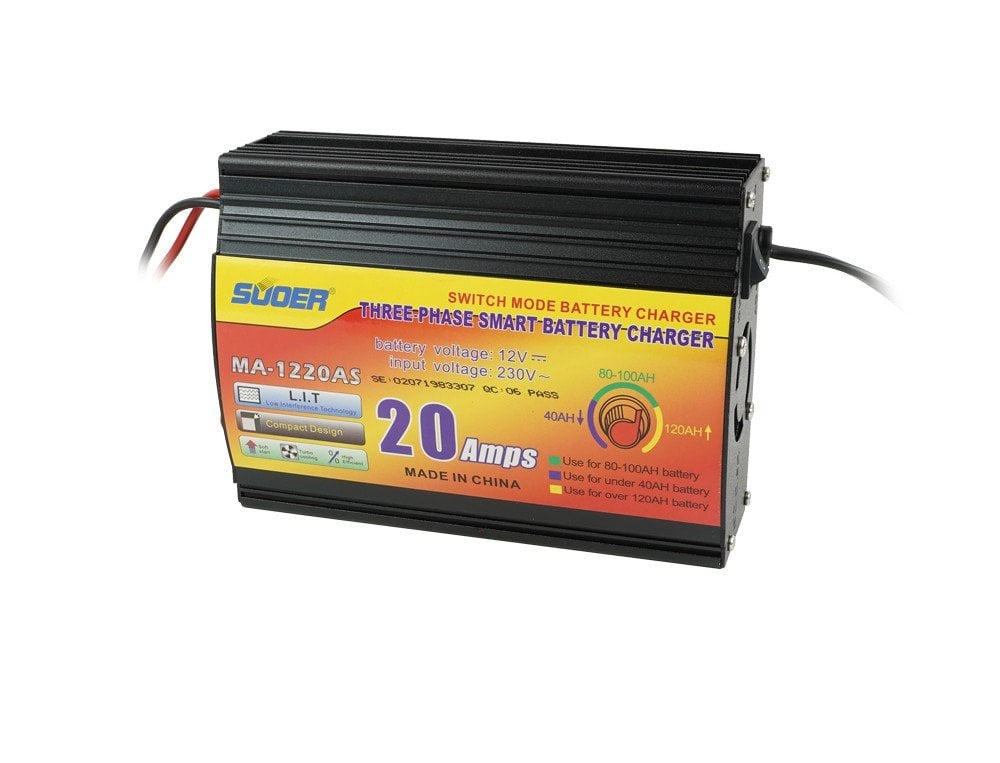 Suoer MA-1220AS 12 Volt 20 Amper Akıllı Akü Şarj Cihazı