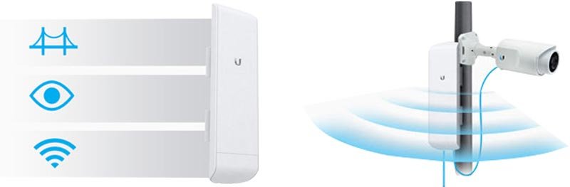Ubiquiti UBNT Nanostation M5 5GHZ Airmax 16DBI İç-Dış Mekan Access Point