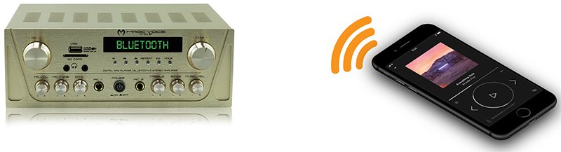 Magicvoice MV-104BT 2x80W USB-SD-Bluetooth Trafosuz Anfi