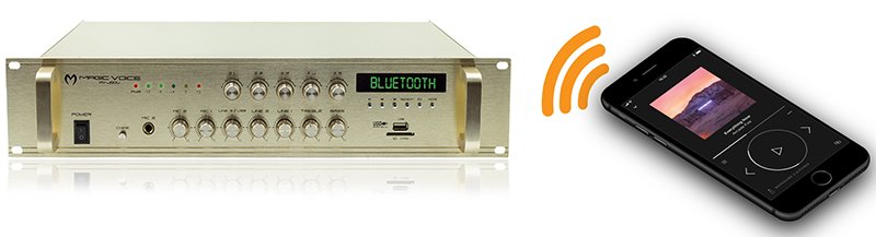Magicvoice MV-450U 450W USB-SD-Bluetooth Trafolu Mixer Anfi