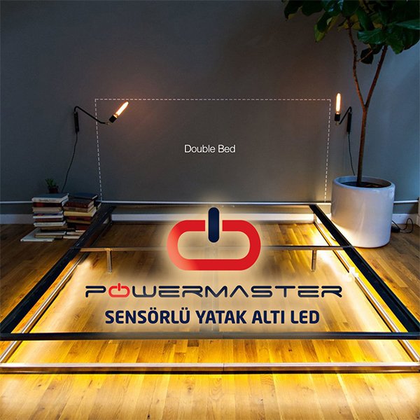Powermaster Çift Kişilik Yatak Altı Sensörlü Led
