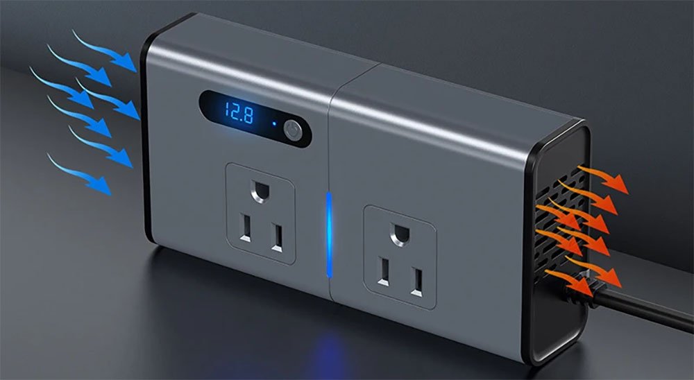 Powermaster CZ04/12V-24V 12-24 Volt 200 Watt 3 Usb + Type-C Girişli Araç Power İnverter
