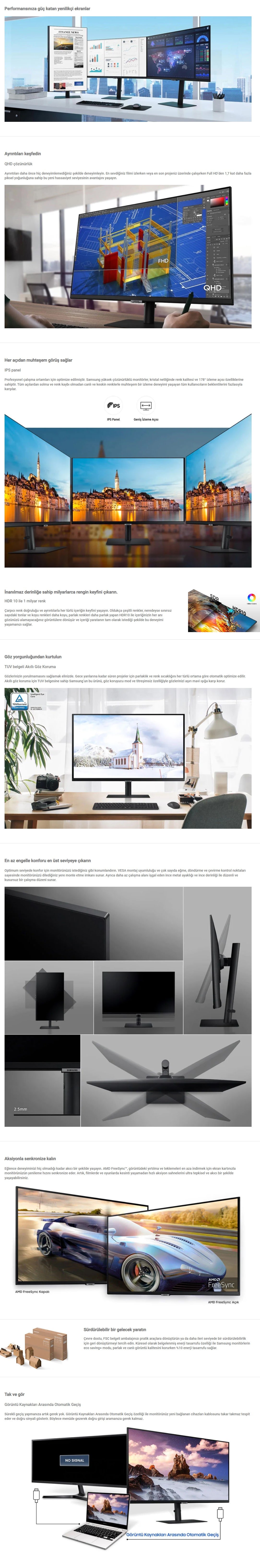 Samsung yükseke performanslı oyuncu monitorü
