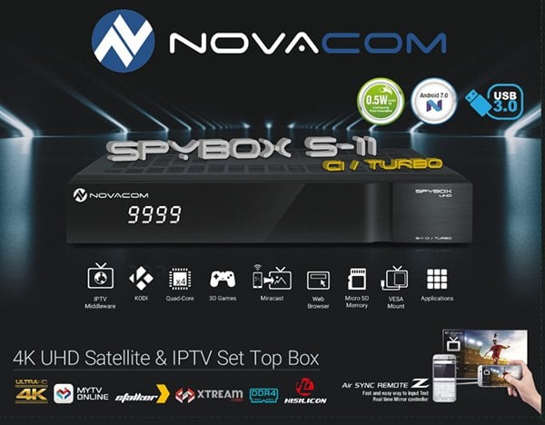 Spybox S11 4K UHD Android HD Uydu Alıcısı