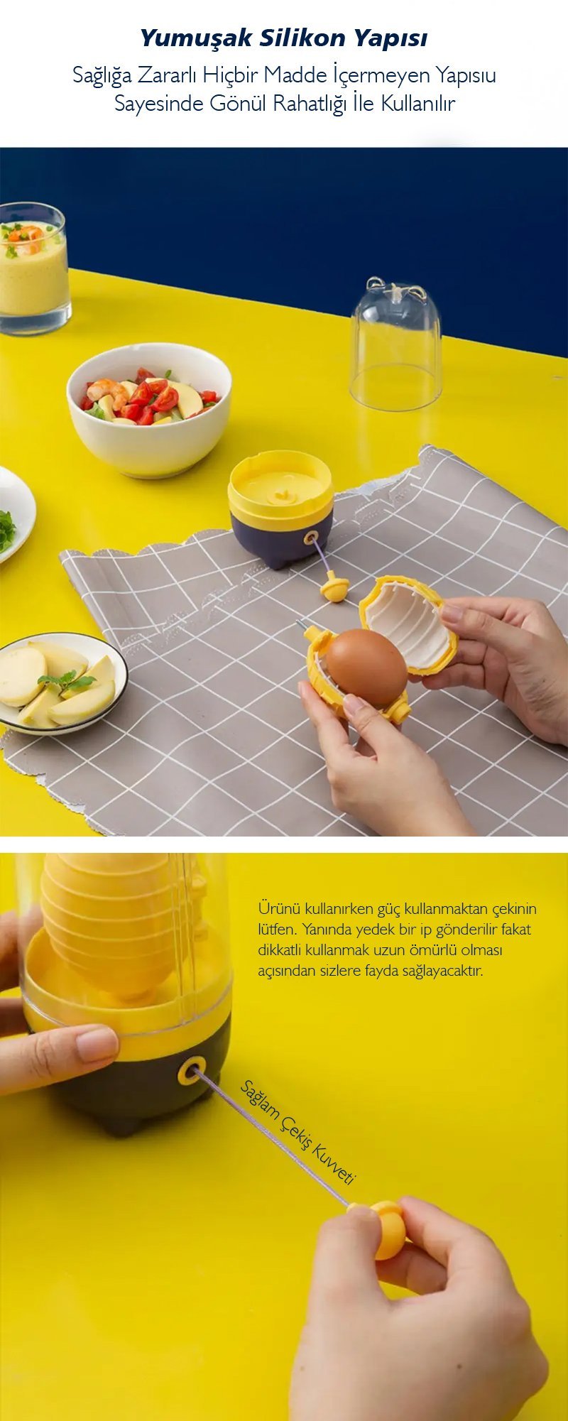 Sunup Yumurta Sarısı Karıştırıcı Shaker