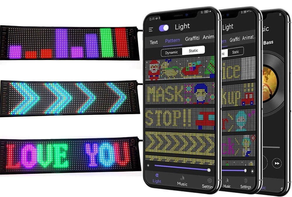 POWERMASTER PM-23820 7x17cm USB’li Kayan Yazı Led Tabela