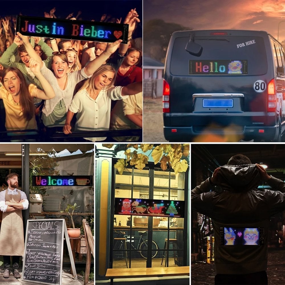 POWERMASTER PM-23820 7x17cm USB’li Kayan Yazı Led Tabela