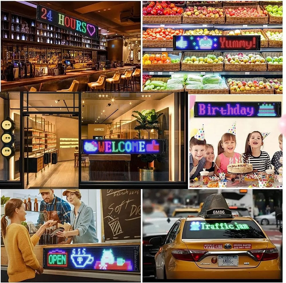 POWERMASTER PM-23824 23,2x82cm Kayan Yazı Led Tabela