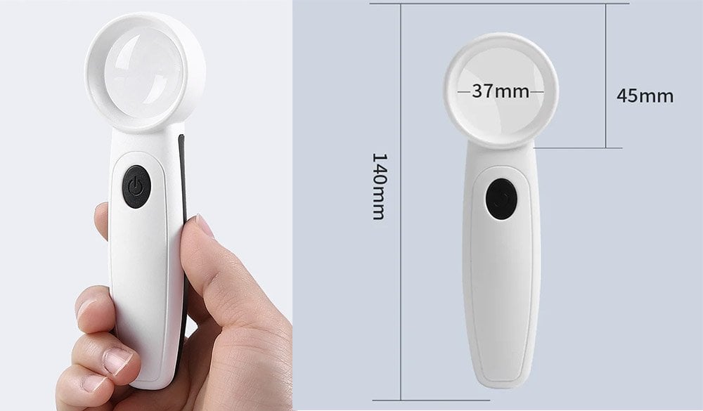 POWERMASTER USB LED Işıklı Büyüteç