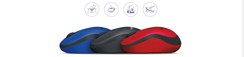 Logitech M220 Sessiz Mavi Kablosuz Mouse
