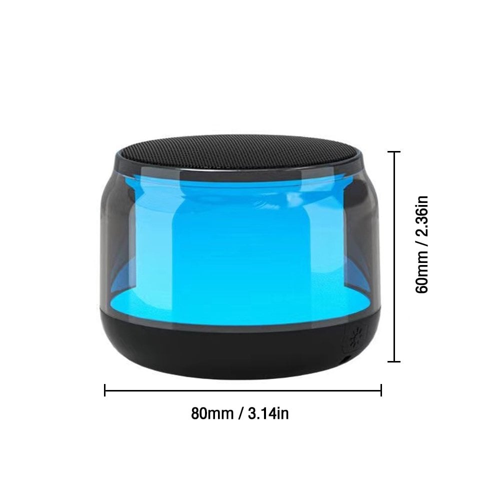 Magicvoice S-300 Şeffaf Camlı Renkli 5w Taşınabilir Bluetooth Hoparlör