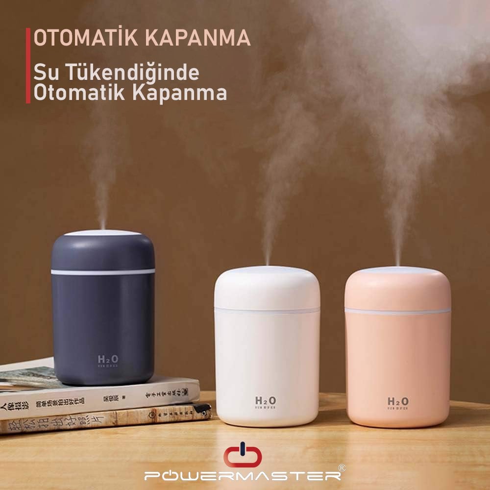 Powermaster DQ-107 H2o Usb Şarjlı Renkli Ortam Nemlendirici