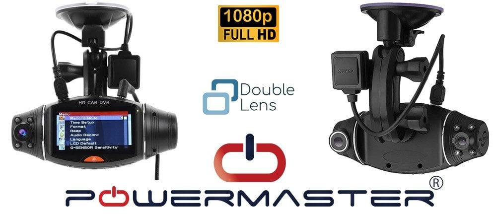 Powermaster PM-18765 GPS Modül 2.7'' TFT Ekran HD Dvr Çift Araç Kamera (32 Gb Destekli)