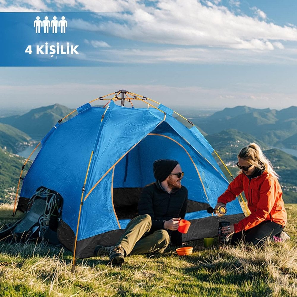 Sunup Taşınabilir Katlanabilir 4 Kişilik Su Geçirmez Çadır