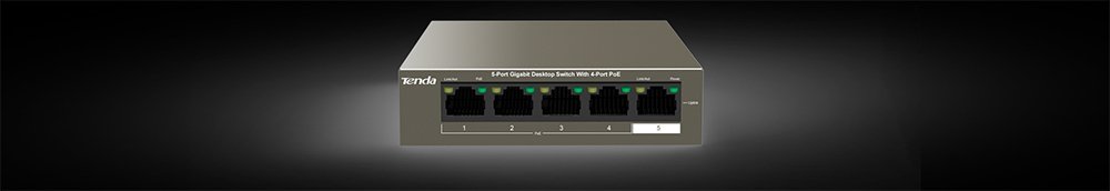 Tenda TEG1105p 63w 5 Port Gigabit Ethernet Switch 4 Port Poe